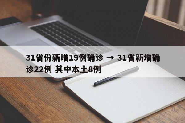31省份新增19例确诊 → 31省新增确诊22例 其中本土8例