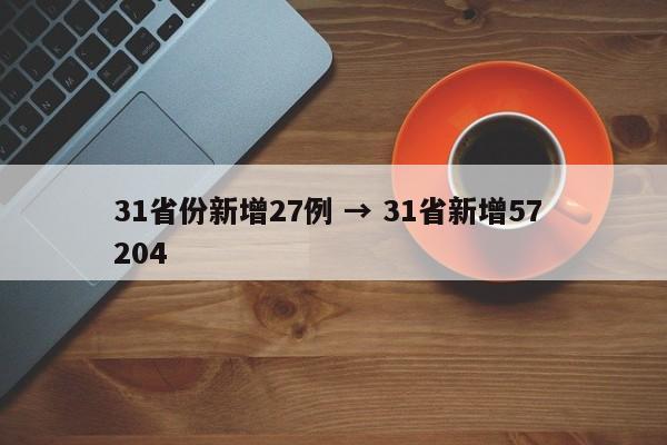 31省份新增27例 → 31省新增57 204